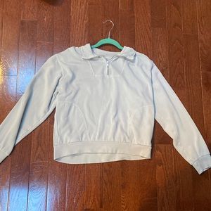 Baby blue Pacsun zip up sweatshirt